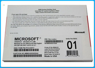 DVD original de la empresa R2 del servidor 2008 del triunfo de Microsoft del cliente 25x